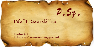 Pál Szeréna névjegykártya